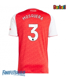 Arsenal Cristhian Mosquera #3 Tricou Fotbal Replică 2025-26 Barbati Acasa